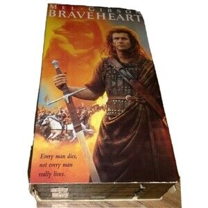 Braveheart VHS Hi-Fi Stereo 2 Pack VHS Movie Set Mel Gibson Paramount